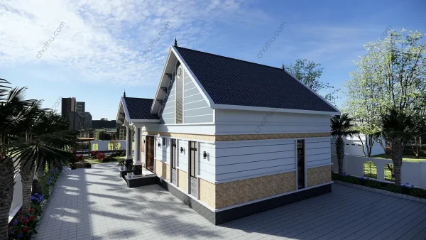 Nhà cấp 4 mái Thái diện tích: 9.8x15.6m - V728 - Hình ảnh 5