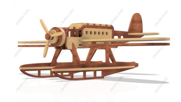 Mô hình Heinkel HE 51 thu nhỏ – Tệp cắt laser 3D - Hình ảnh 5