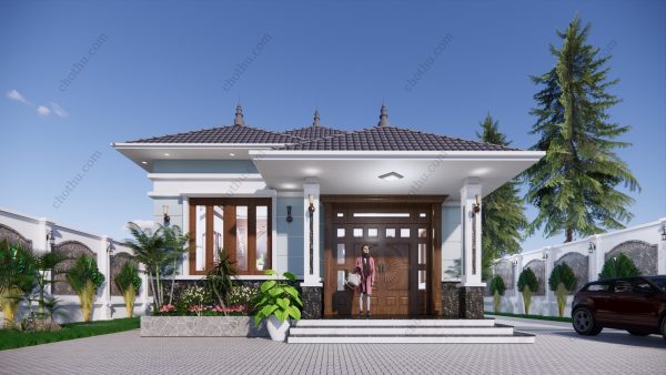 Nhà cấp 4 đẹp ấn tượng với mái Nhật diện tích: 8x14,5m - V386
