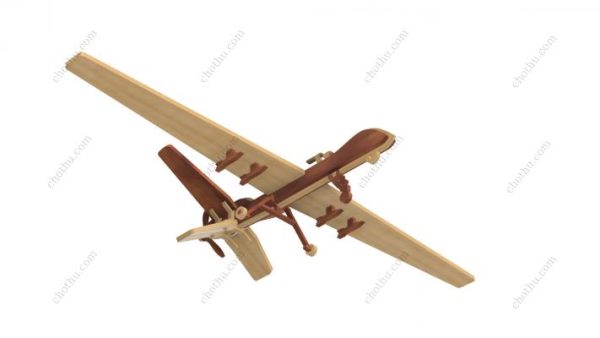 Máy bay không người lái quân sự – Mô hình 3D tệp cắt bằng laser - Hình ảnh 5