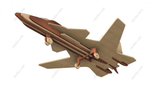 Mô hình máy bay phản lực chiến đấu tự làm - Mô hình 3D - Hình ảnh 5