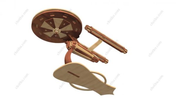Tàu vũ trụ USS Enterprise Star trek – Mô hình 3D cắt Laser - Hình ảnh 5