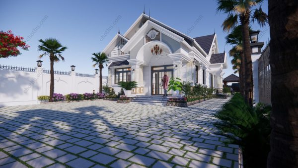 Nhà cấp 4 mái Thái đẹp hiện đại diện tích: 9x19m - V533 - Hình ảnh 6