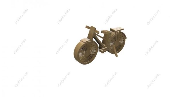 Mô hình xe đạp làm bằng gỗ – Mô hình 3D tệp cắt bằng laser - Hình ảnh 4