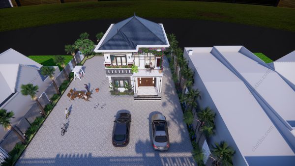 Nhà 2 tầng hiện đại đẹp mái Nhật diện tích: 8x10.5m - V575 - Hình ảnh 6