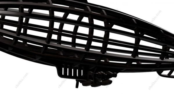 Mô hình khinh khí cầu N Class của Goodyear bằng gỗ - Mô hình 3D - Hình ảnh 4