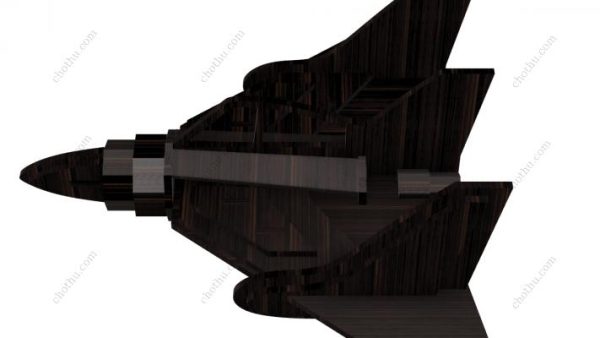Mô hình máy bay chiến đấu cánh quạt VTOL Goodyear GA-28B cắt laser - Mô hình 3D - Hình ảnh 3