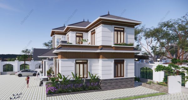Nhà mái Nhật 2 tầng diện tích: 10x12,6m - V635 - Hình ảnh 6