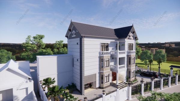 Nhà 3 tầng mái Thái diện tích: 17x10m - V679 - Hình ảnh 6