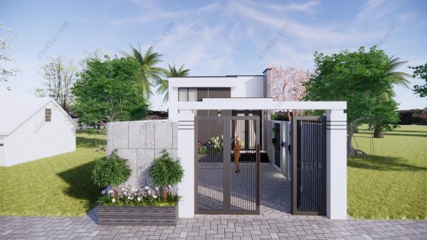 Nhà cấp 4 mái bằng diện tích: 5,8x20,3m - V706 - Hình ảnh 6