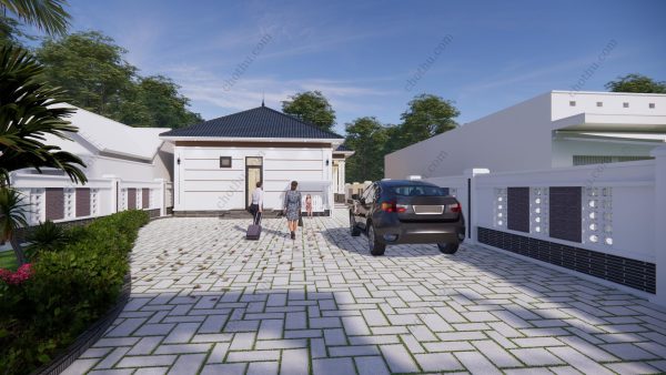Nhà cấp 4 mái Nhật, 5 phòng ngủ, diện tích diện tích: 8x20,5m - V875 - Hình ảnh 6