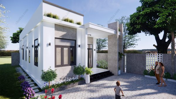 Nhà cấp 4 mái bằng diện tích: 7,2x15m - V678 - Hình ảnh 6