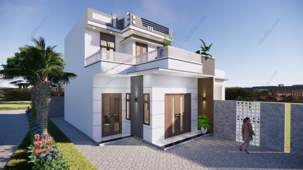 Nhà 2 tầng mái bằng diện tích: 6.7x11m - V671 - Hình ảnh 6