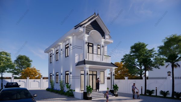 Nhà ống 2 tầng mái Thái đẹp diện tích: 5.2x11.4m - V808 - Hình ảnh 6