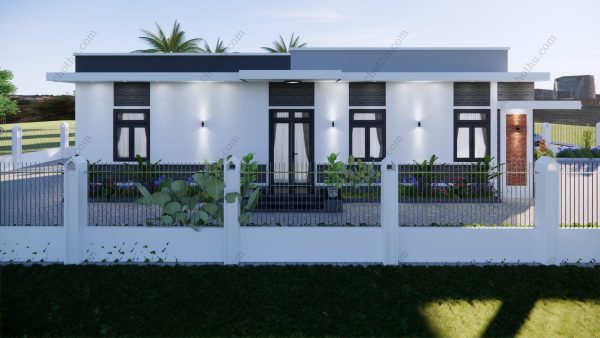 Nhà cấp 4 mái bằng diện tích: 6,9x16,4m - V686 - Hình ảnh 6