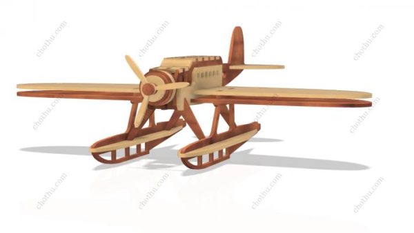 Mô hình Heinkel HE 51 thu nhỏ – Tệp cắt laser 3D - Hình ảnh 6