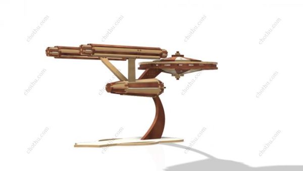 Tàu vũ trụ USS Enterprise Star trek – Mô hình 3D cắt Laser - Hình ảnh 6