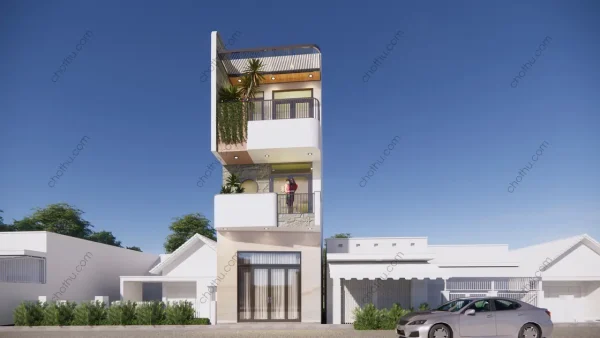 Nhà 3 tầng hiện đại diện tích: 5x20m - V772