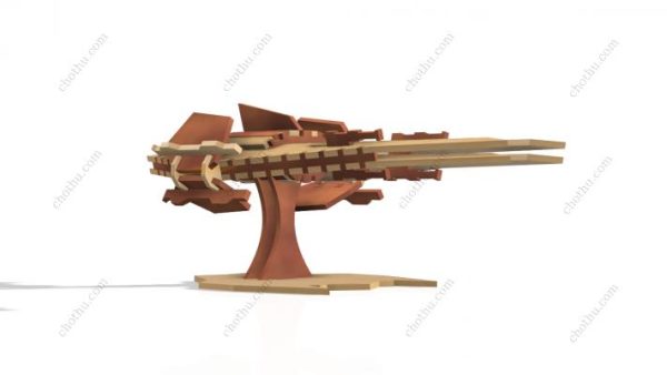 Mô hình 3D tệp cắt laser Star of War - Hình ảnh 6