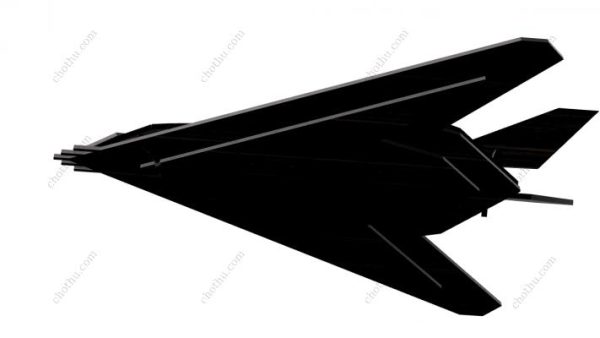 Mô hình máy bay chiến đấu tàng hình Lockheed F-117 Nighthawk - Mô hình 3D - Hình ảnh 6