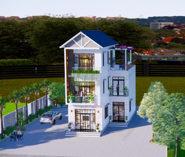 Mẫu nhà 3 tầng mái Thái hiện đại diện tích: 7.1x13m - V471 - Hình ảnh 7