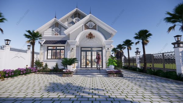 Nhà cấp 4 mái Thái đẹp hiện đại diện tích: 9x19m - V533 - Hình ảnh 7