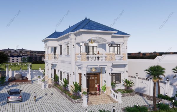 Nhà 2 tầng mái Nhật tân cổ điển đẹp diện tích: 10x18m - V588 - Hình ảnh 7