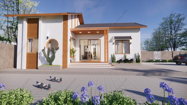Mẫu nhà mái Thái đơn giản, tiết kiệm diện tích 10x12m - V612 - Hình ảnh 7