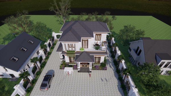 Nhà mái Nhật 2 tầng diện tích: 10x12,6m - V635 - Hình ảnh 7