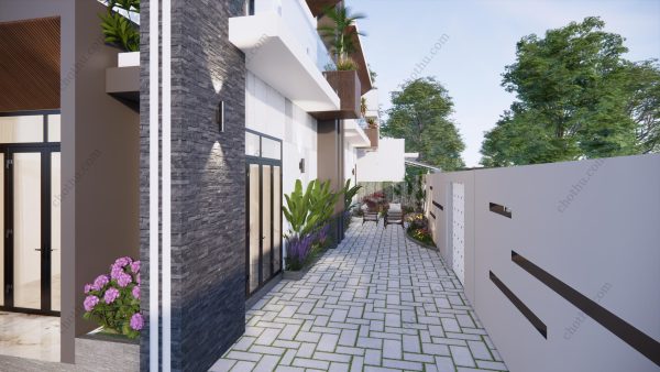 Nhà 2 tầng hiện đại mái bằng diện tích: 8x17,5 - V699 - Hình ảnh 7