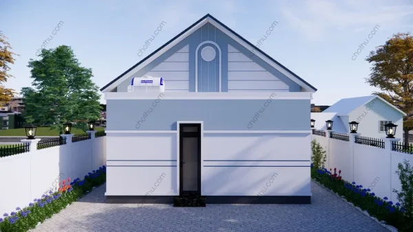 Mẫu nhà cấp 4 mái Thái diện tích: 8.3x12.3m - V841 - Hình ảnh 2