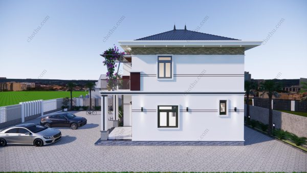 Nhà 2 tầng hiện đại đẹp mái Nhật diện tích: 8x10.5m - V575 - Hình ảnh 8