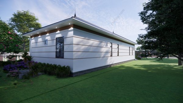 Nhà cấp 4 mái Nhật, 5 phòng ngủ, diện tích diện tích: 8x20,5m - V875 - Hình ảnh 8