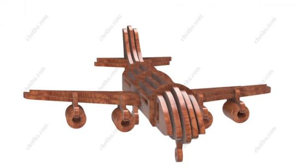 Máy bay Boeing 747 Mô hình 3D DIY Bộ quà tặng bằng gỗ cắt laser thủ công – Mô hình 3D - Hình ảnh 9