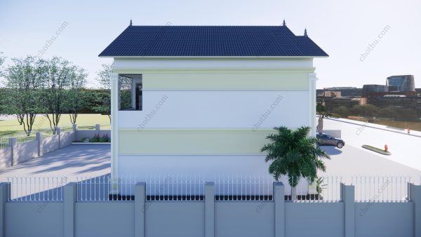 Mẫu nhà mái Thái 2 tầng 3 phòng ngủ diện tích: 8x12m - V617 - Hình ảnh 7