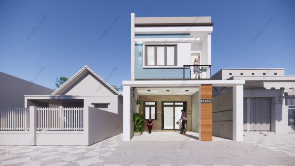 Nhà 2 tầng hiện đại diện tích: 5,4x19,25m - V672 - Hình ảnh 7