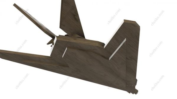Mô hình máy bay chiến đấu tàng hình Lockheed F-117 Nighthawk - Mô hình 3D - Hình ảnh 8