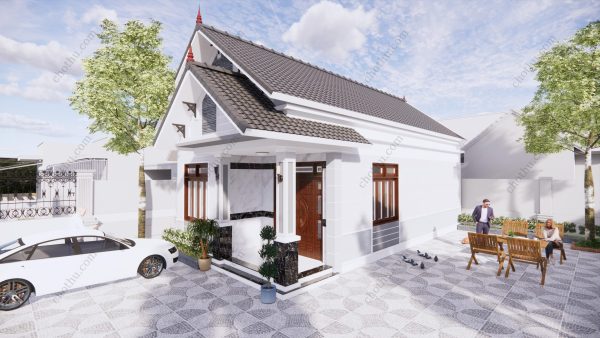 V279 - Nhà cấp 4 mái Thái đang thịnh hành hiện nay diện tích 6x12m - Hình ảnh 4