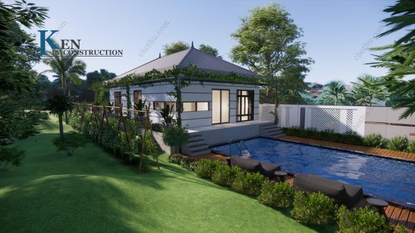 Nhà cấp 4 mái Nhật diện tích: 7.8x18.5m - V662 - Hình ảnh 9