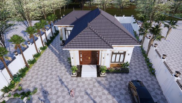 Nhà cấp 4 mái Nhật diện tích 12x13,4m - V712 - Hình ảnh 9