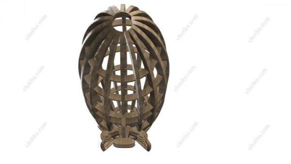 Mô hình khinh khí cầu N Class của Goodyear bằng gỗ - Mô hình 3D - Hình ảnh 6
