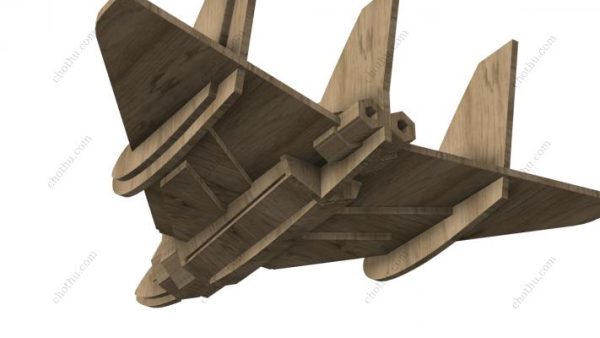 Mô hình máy bay chiến đấu cánh quạt VTOL Goodyear GA-28B cắt laser - Mô hình 3D - Hình ảnh 7