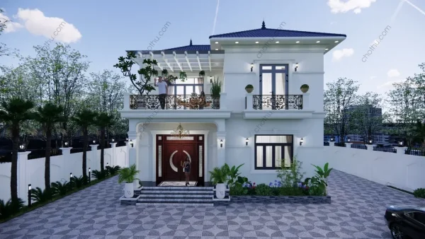 Nhà 2 tầng mái Nhật diện tích: 11x9m - V713