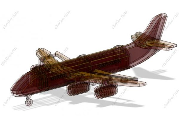 Máy bay Boeing 747 Mô hình 3D DIY Bộ quà tặng bằng gỗ cắt laser thủ công – Mô hình 3D - Hình ảnh 10