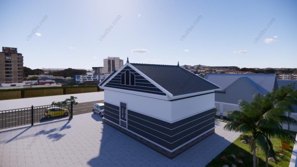 Mẫu nhà cấp 4 đang được ưa chuộng hiện nay diện tích: 8x12m - V424 - Hình ảnh 7