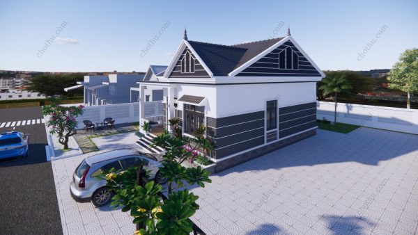 Mẫu nhà cấp 4 đang được ưa chuộng hiện nay diện tích: 8x12m - V424 - Hình ảnh 8