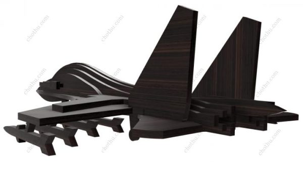 Máy bay chiến đấu SU 35 – Tệp kỹ thuật số đồ chơi để cắt laser - Hình ảnh 7