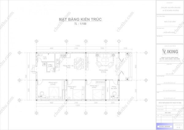 Nhà cấp 4 mái Thái diện tích: 7,8x13,4m - V745 - Hình ảnh 10