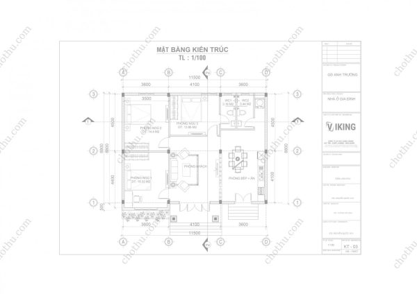 Nhà cấp 4 mái Thái được nhiều người yêu thích diệnt ích: 11.5x8.8m - V633 - Hình ảnh 6