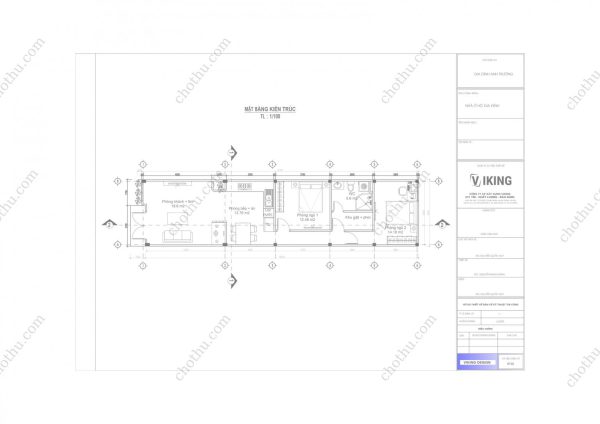 Nhà cấp 4 mái bằng, đơn giản, đầy đủ tiện nghi, diện tích 4,5x19,5m - V855 - Hình ảnh 8